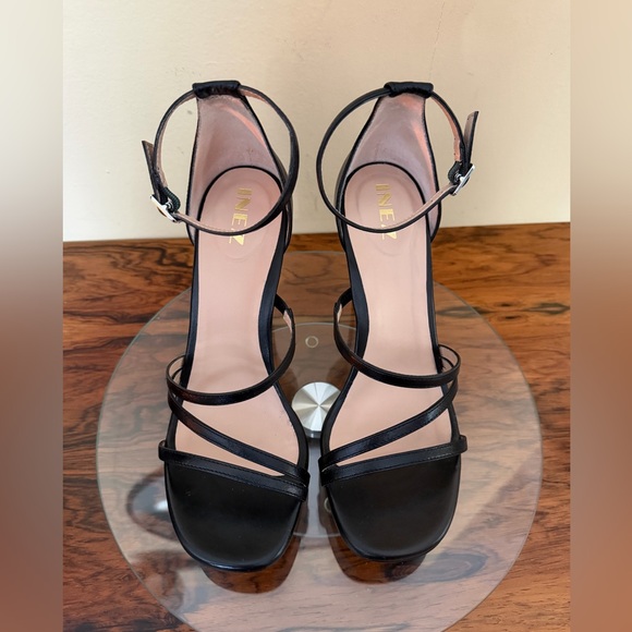 Inez Bianca Heels in Black Capretto size 7.5 - Picture 15 of 16